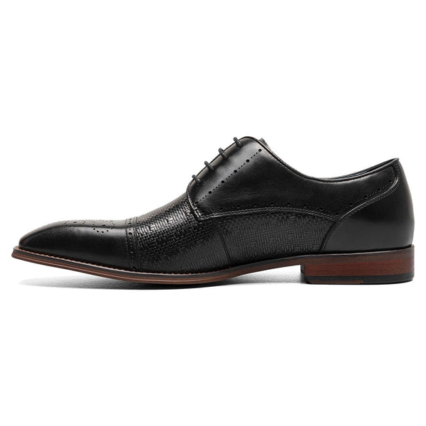 Stacy Adams Black Men’s Silsbury Cap Toe Lace-Up Shoes