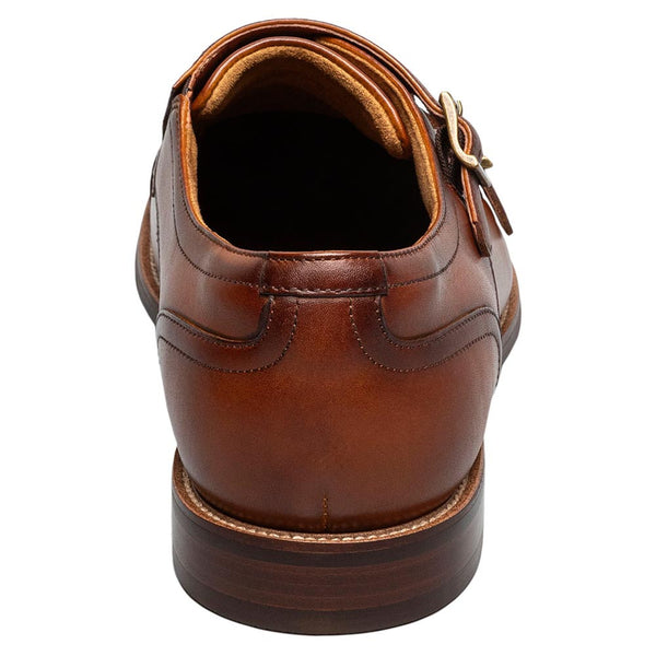 Florsheim Rucci Cap Toe Double Monk Strap Men’s Cognac Dress Shoes