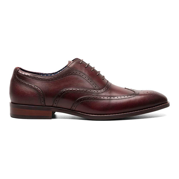 Stacy Adams Burgundy KAINE Wingtip Oxford Shoes