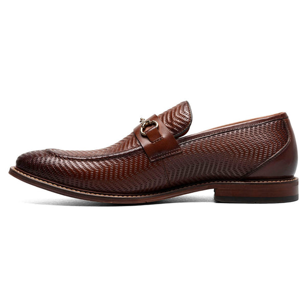 Stacy Adams Madsen Brown Men’s Moc Toe Bit Slip On Shoes