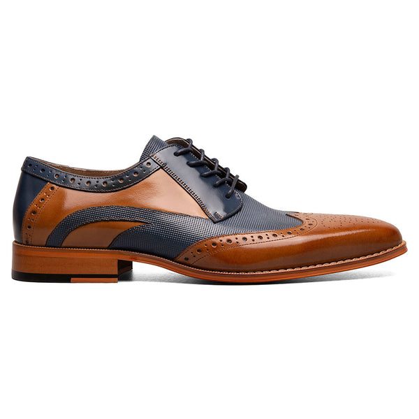 Stacy Adams Ivingale Tan Multi Men’s Wingtip Oxford Shoes