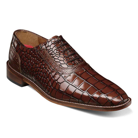 Stacy Adams RICCARDI Cognac Plain Toe Oxford Shoes