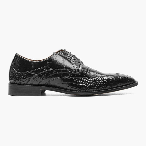 Stacy Adams Black Moc Toe Oxford Shoes