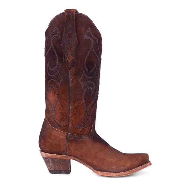 Corral Women's Western Brown Lamb Leather Embroidery Boots