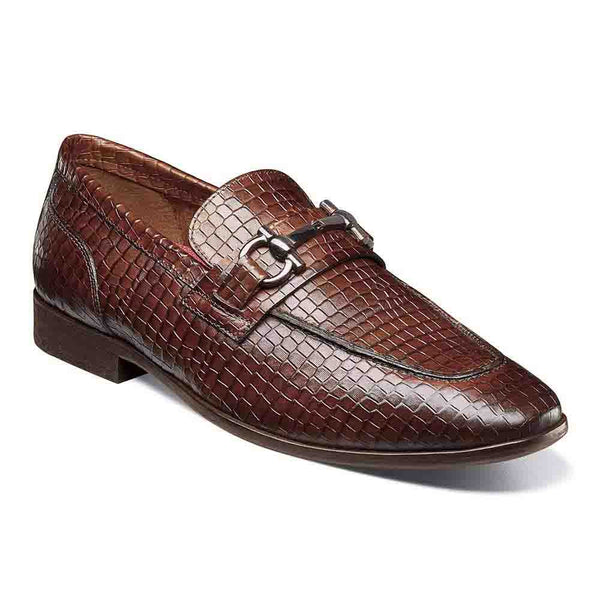 Stacy Adams Cognac FERONTE Moc Toe Bit Slip On