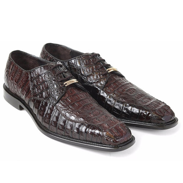 Belvedere Chapo Brown Genuine Crocodile Men's Oxfords