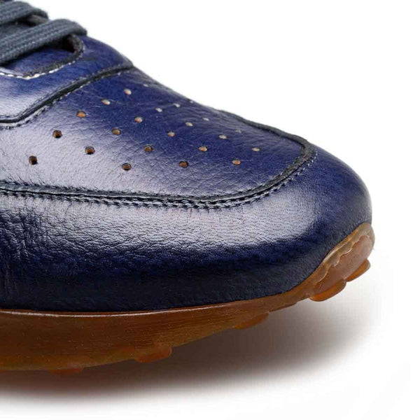 Mezlan Gerardo Blue Deerskin Sneaker