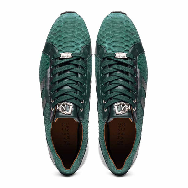 Marco Di Milano Verona Green Python & Calfskin Sneakers