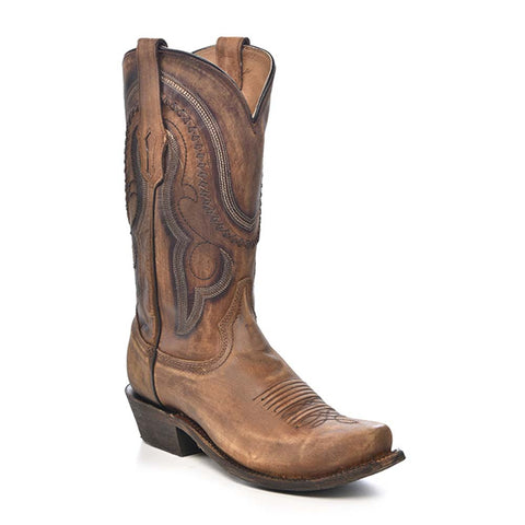 Corral Men's Square Toe Gold Cowhide Boots