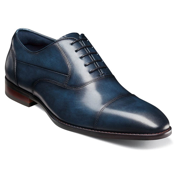 Stacy Adams Kallum Navy Cap Toe Oxford Shoes