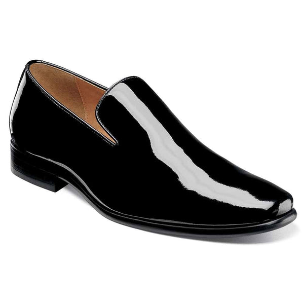 Florsheim Postino Slip On Black Patent Plain Toe Shoes