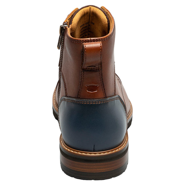 Florsheim Renegade Cap Toe Cognac Lace Up Boots