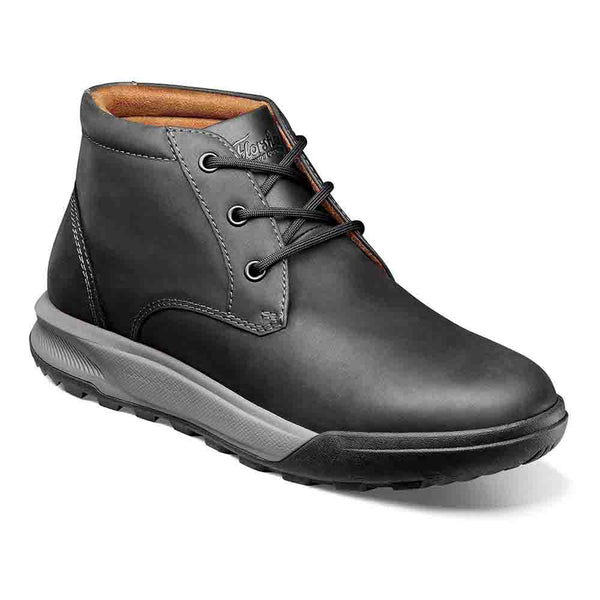 Florsheim Black Nubuck Trail Mix Plain Toe Chukka Boots