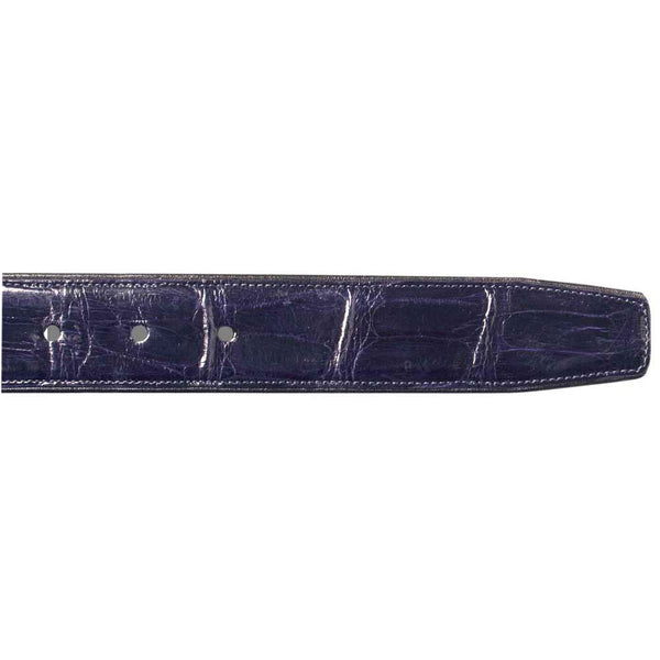 Mezlan Genuine Alligator Belt Blue