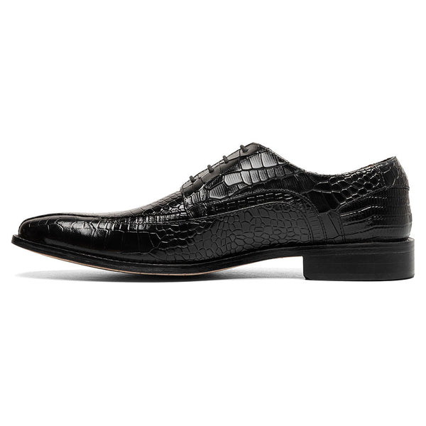 Stacy Adams Gabardo Black Men’s Bike Toe Oxford Shoes