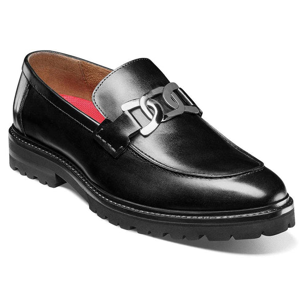 Stacy Adams Hale Black Men’s Moc Toe Bit Slip-On Shoes