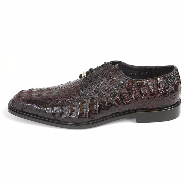 Belvedere Chapo Brown Genuine Crocodile Men's Oxfords