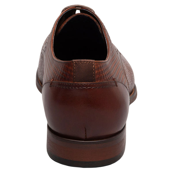 Stacy Adams Simmons Cognac Men’s Bike Toe Lace-Up Shoes