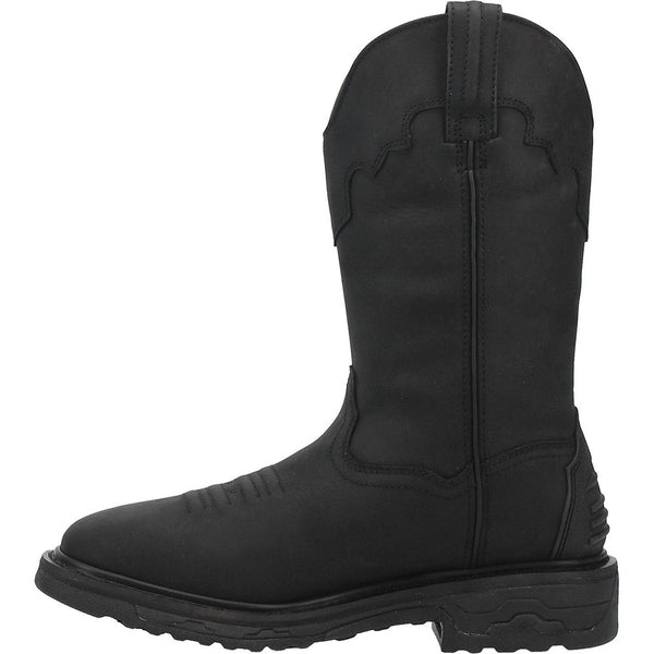 Dan Post Blayde Waterproof Black Square Toe Leather Boot