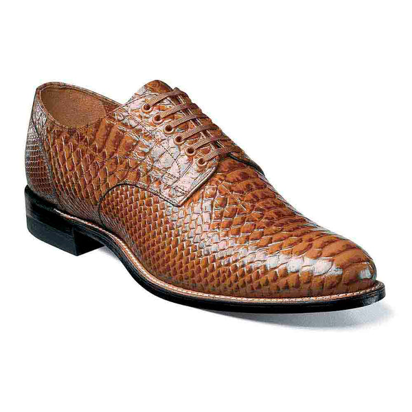 Stacy Adams Madison Tan Anaconda Print Oxford