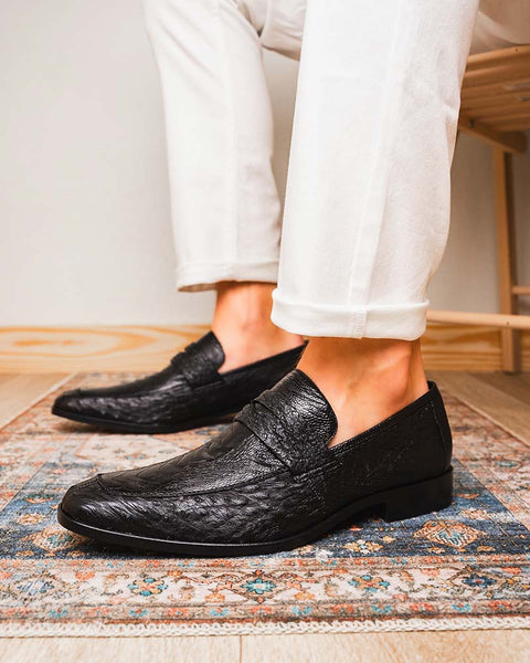 Marco Di Milano Fangio Black Penny Loafers