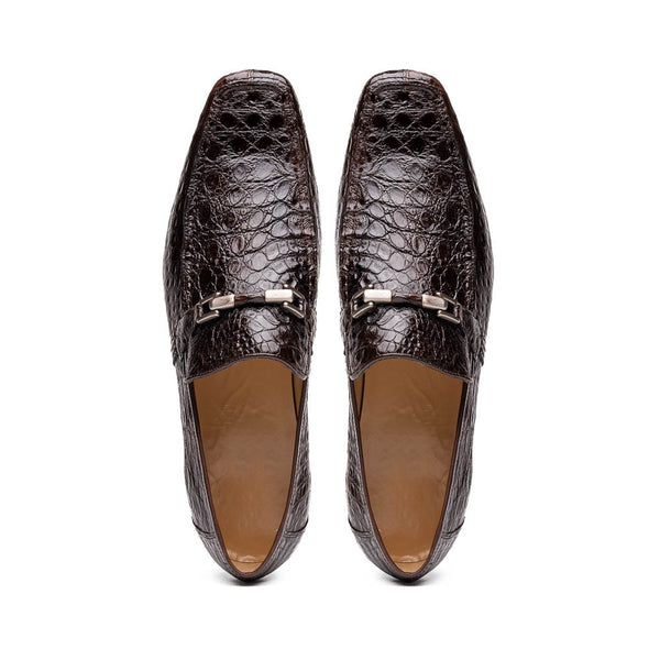 Marco Di Milano Fabro Brown Caiman Loafers