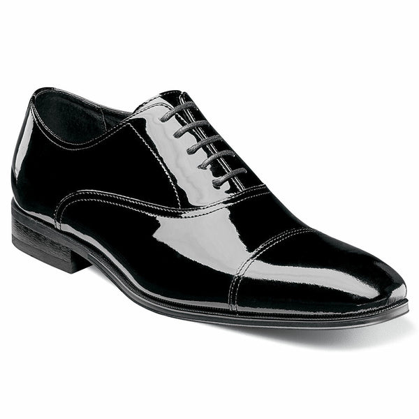 Florsheim Tux Oxford Black Patent Cap Toe Shoes