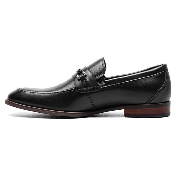 Stacy Adams Kaylor Black Moc Toe Bit Slip On Shoes