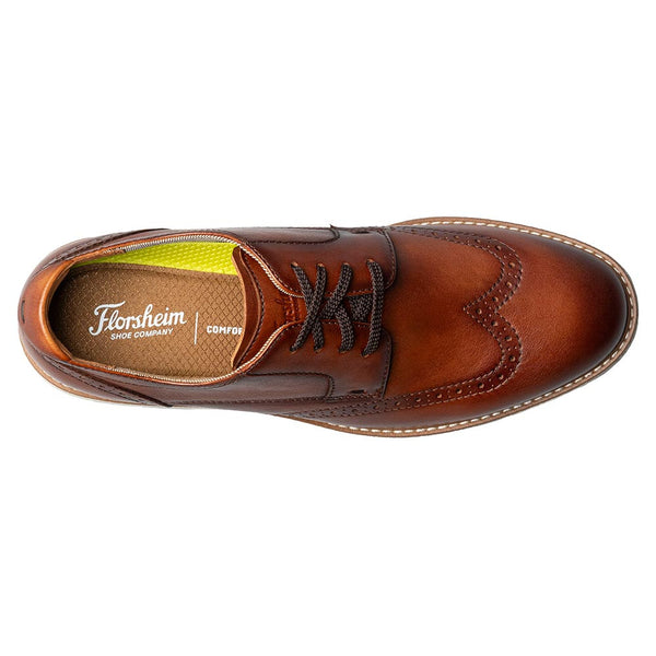 Florsheim Vibe Wingtip Oxford Men’s Cognac Multi Casual Shoes