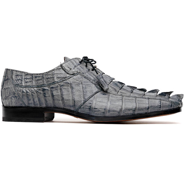 Marco Di Milano Cancun Derby Gray Caiman Shoes