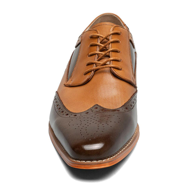 Stacy Adams Ivingale Brown Multi Men’s Wingtip Oxford in Shoes