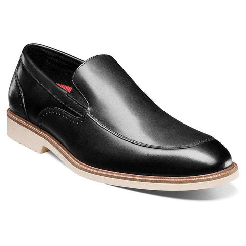 Stacy Adams Wellington Black Men’s Moc Toe Slip On Shoes