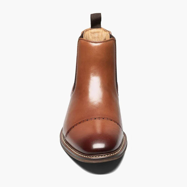 Stacy Adams Maury Cognac Cap Toe Chelsea Boot