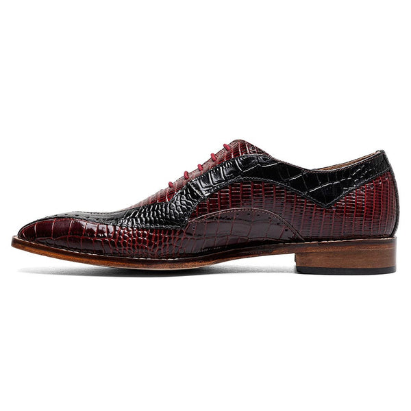 Stacy Adams Tallero Burgundy Multi Men’s V-Tip Oxford Shoes