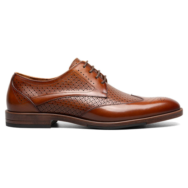 Stacy Adams Asher Cognac Wingtip Lace Up