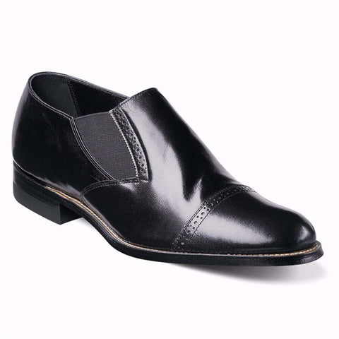 Stacy Adams Madison Black Leather Slip-ons