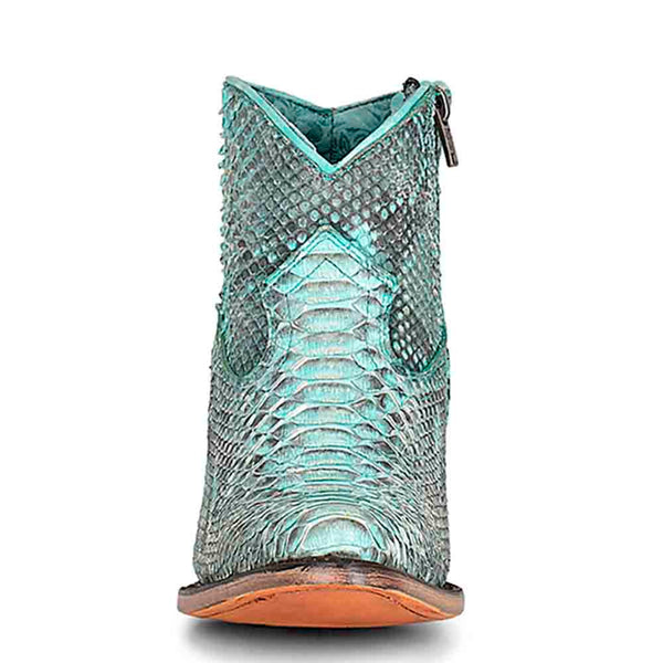 Corral Turquoise Python Reticulatus Bootie - Unleash Your Wild Side