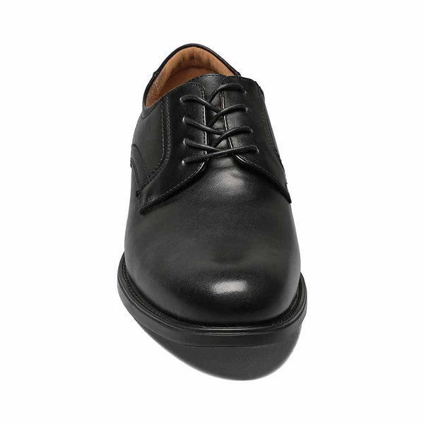 Florsheim Midtown Black Leather Plain Toe Oxfords