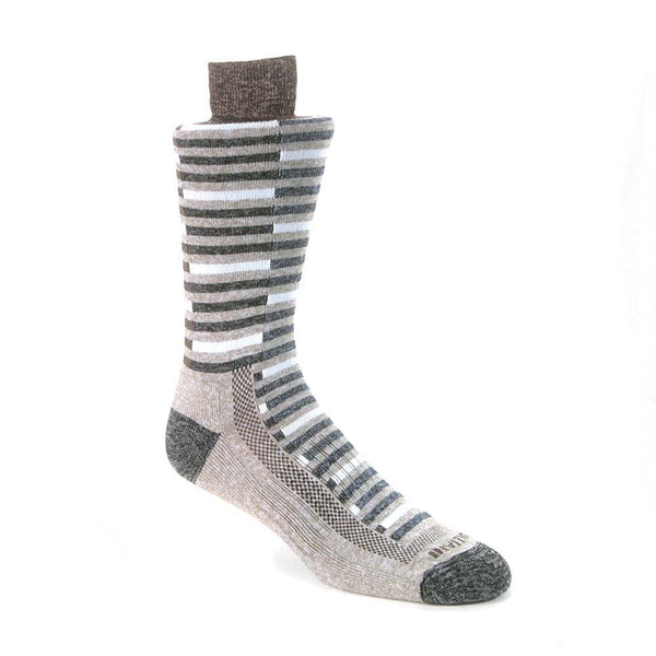 Remo Tulliani Seminole Horizontal Stripes Taupe & Multi Men's Socks