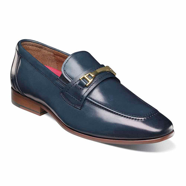 Stacy Adams Blue GLENDON Moc Toe Bit Slip On