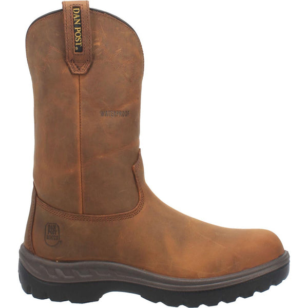 Dan Post Cummins Waterproof Tan Round Toe Leather Boot