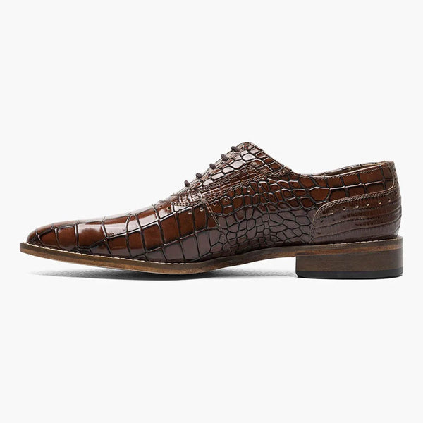 Stacy Adams RICCARDI Cognac Plain Toe Oxford Shoes