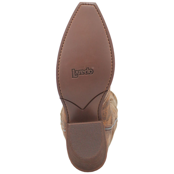 Laredo Women's Emmylee Tan Snip Toe Leather Boots