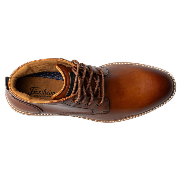 Florsheim Renegade Plain Toe Cognac 4 Eye Boots