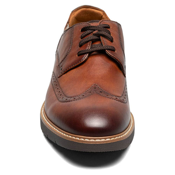 Florsheim Vibe Wingtip Oxford Men’s Casual Cognac Shoes