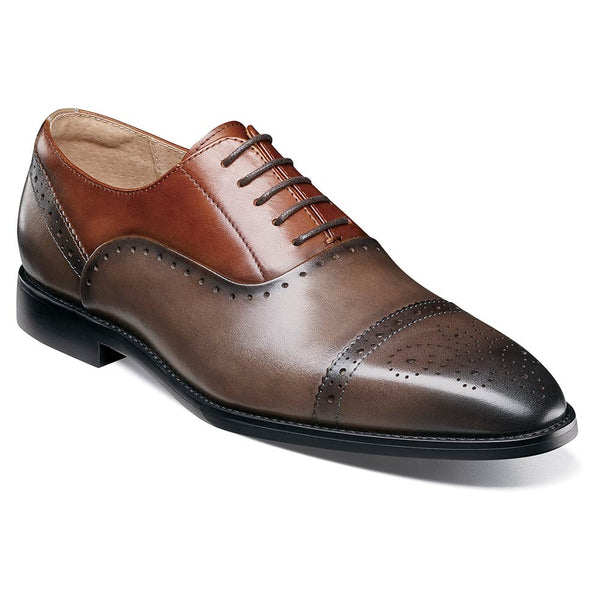 Stacy Adams Reynolds Gray Multi Cap Toe Oxford Shoes