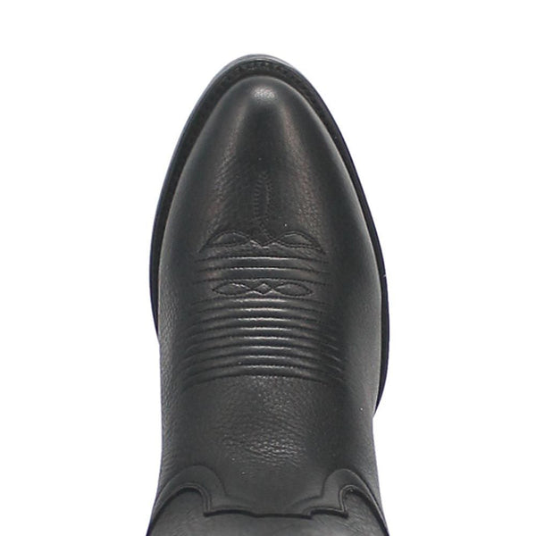 Dan Post Pike Black Round Toe Leather Boot