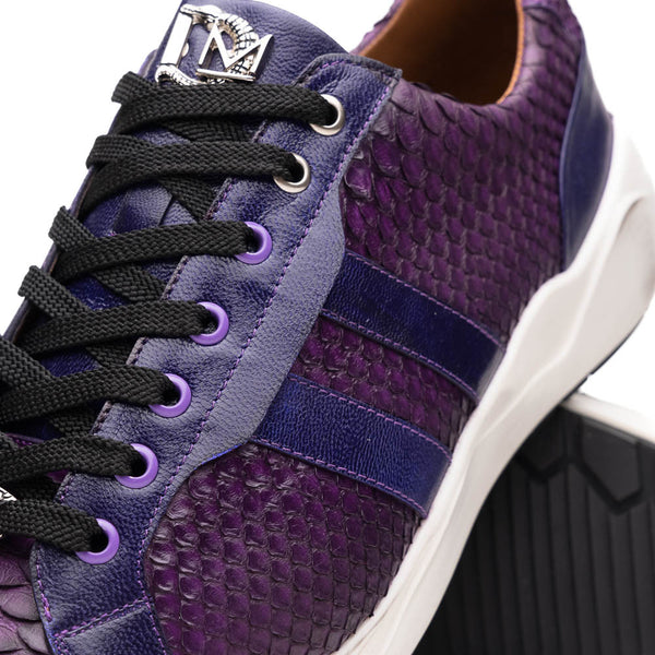 Marco Di Milano VERONA Purple Python & Calfskin Sneakers