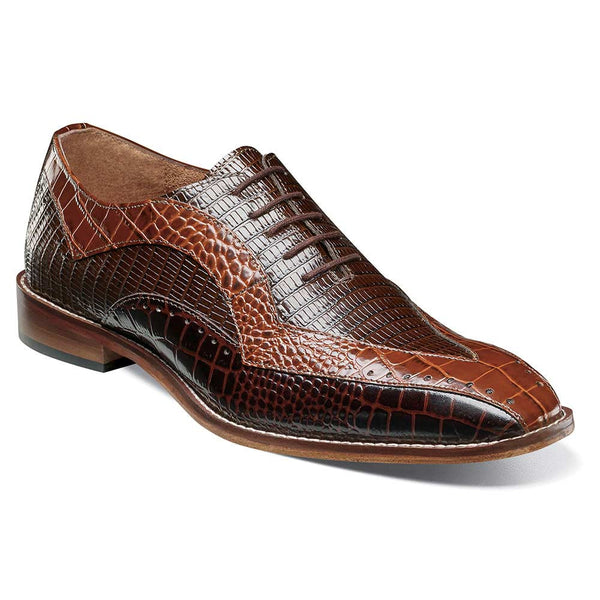 Stacy Adams Tallero Brown Multi Men’s V-Tip Oxford Shoes