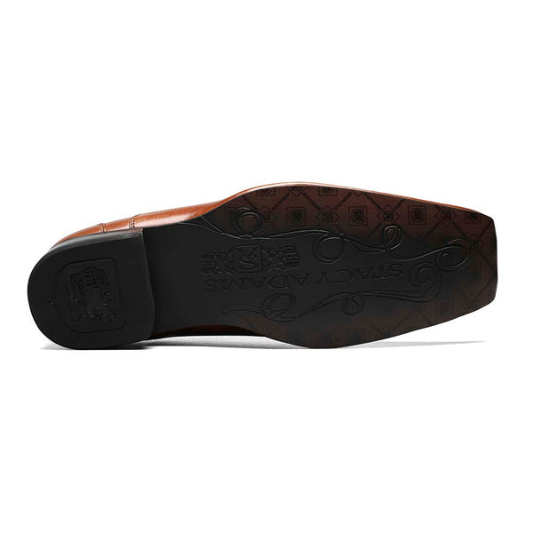 Stacy Adams Cognac TEMPLIN Bike Toe Loafer